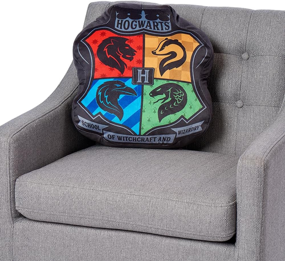 Harry Potter Cloud Pillow, 15", Hogwarts Crest