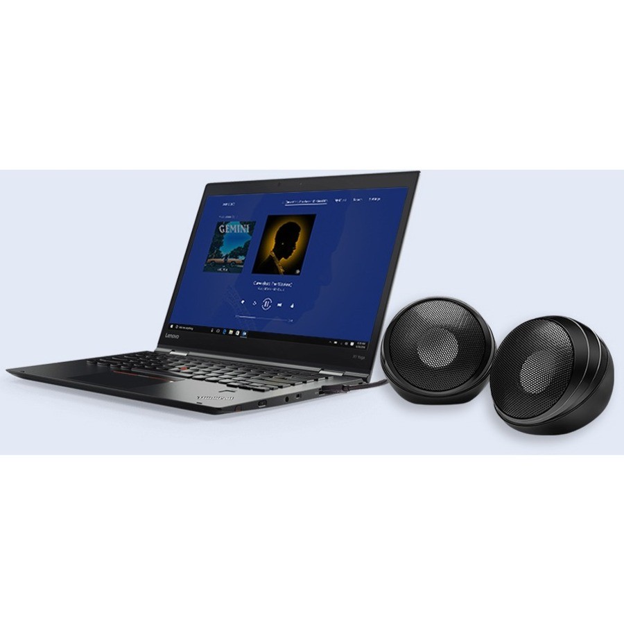 Adesso Xtream S4 USB-Powered Desktop Computer Speaker with Dynamic Sound - 5W x