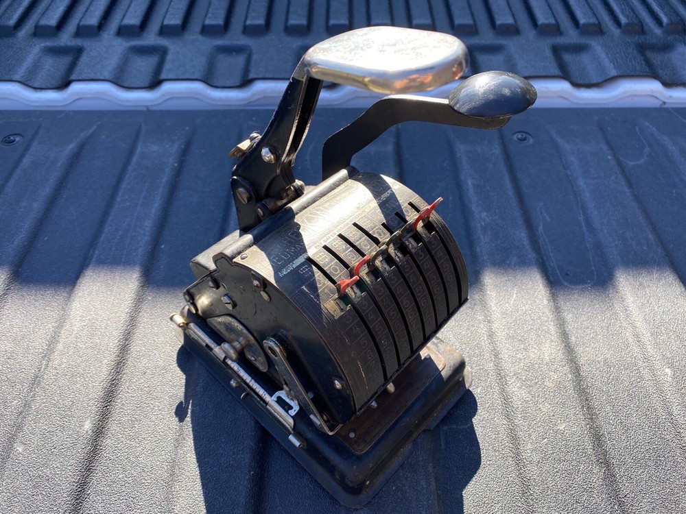 Vintage Check Writer By HEDMAN MFG CO