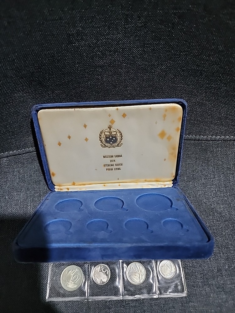 WESTERN SAMOA 1974 STERLING SILVER PROOF COIN SET