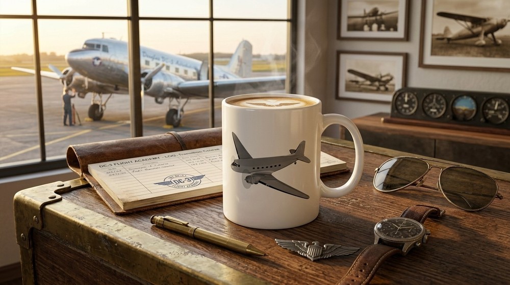 Douglas DC-3 Ceramic Coffee Mug - 15oz.