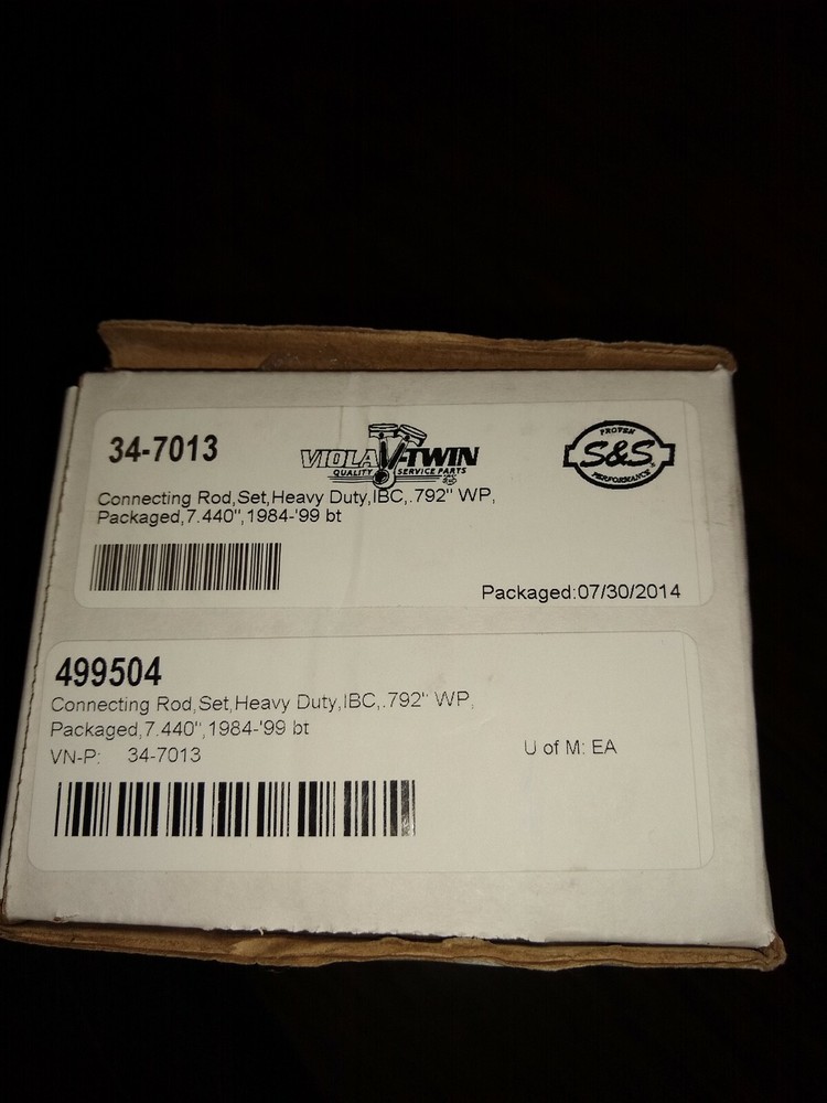 S&S Cycle - 34-7013 - Heavy-Duty Connecting Rod Set