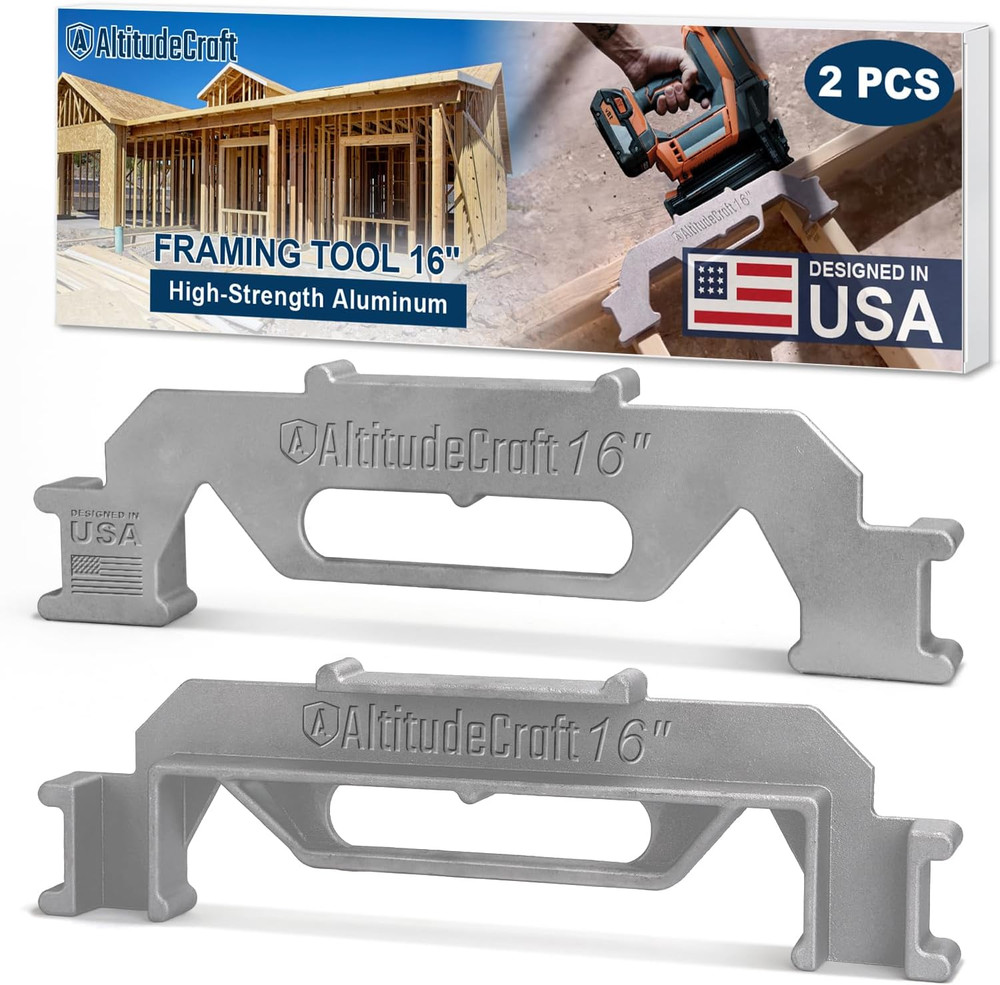Framing Tools - 16'' Framing Stud Layout Tool, Stud Framing Jig for 16 Inch On-C