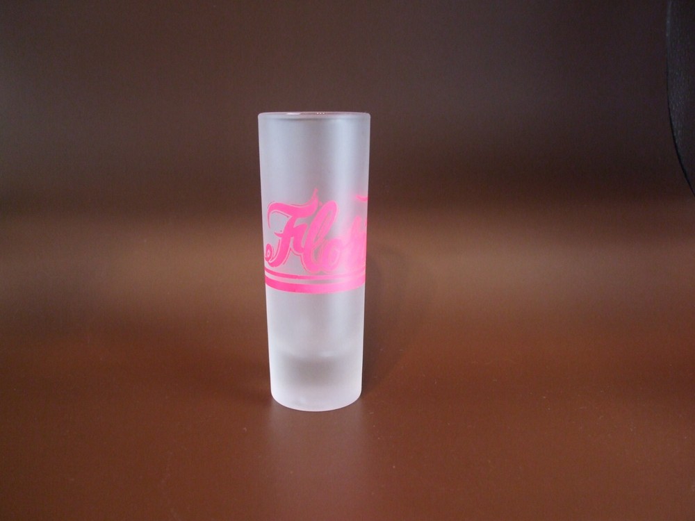 Frosted "Florida" shooter/shot glass B5