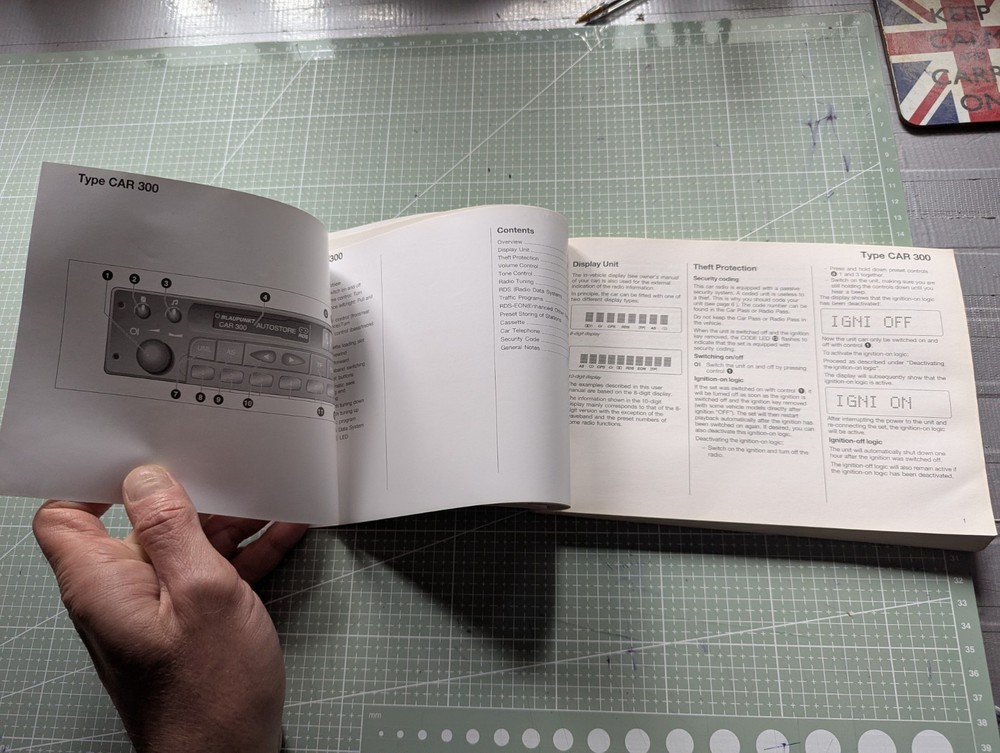 2000/2001 Audio Radio Manual