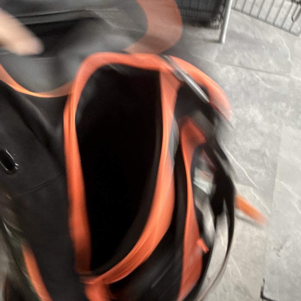 Easton Baseball Backpack Black Orange Camouflage Bat Compartment Polyester