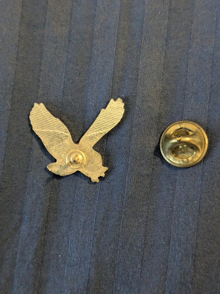 Eagle Lapel Pin Large Size Nice Enamel