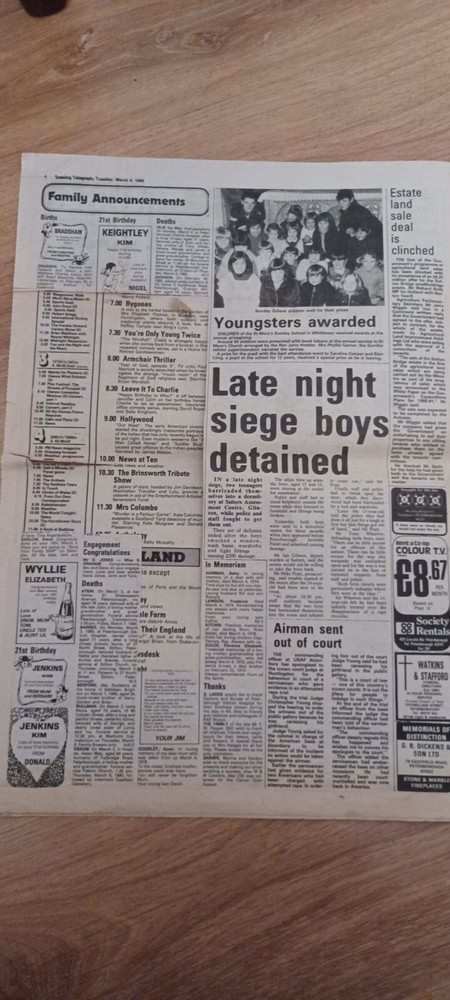 Peterbrough Evening Telegraph March 4, 1980