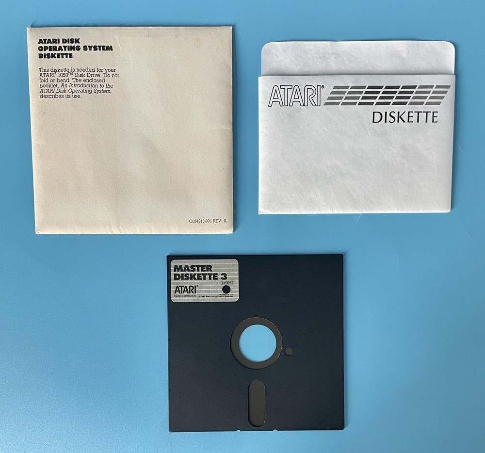 OEM Atari Master Diskette 3 — 5 1/4” Floppy — DX5052 — Untested w/ Free Returns