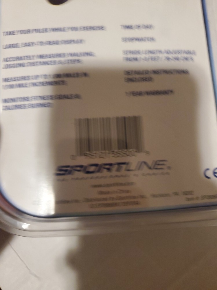 SPORTLINE Proline 355 pulse Rate Pedometer New 2004