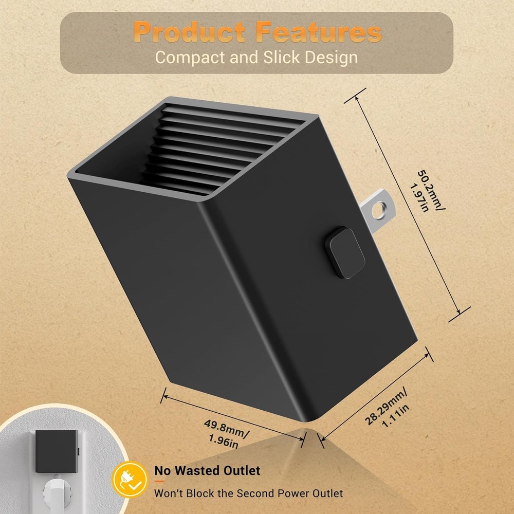 JandCase Night Light, Automatic Lights Plug into Wall, 2 Pack, 3000K-1