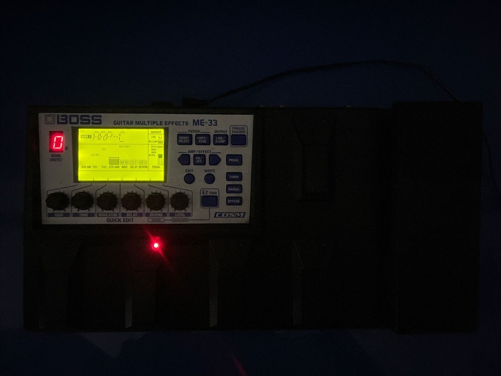 Boss Roland ME-33 Multiple Multi Effects Processor Guitar Effect Pedal + PSU