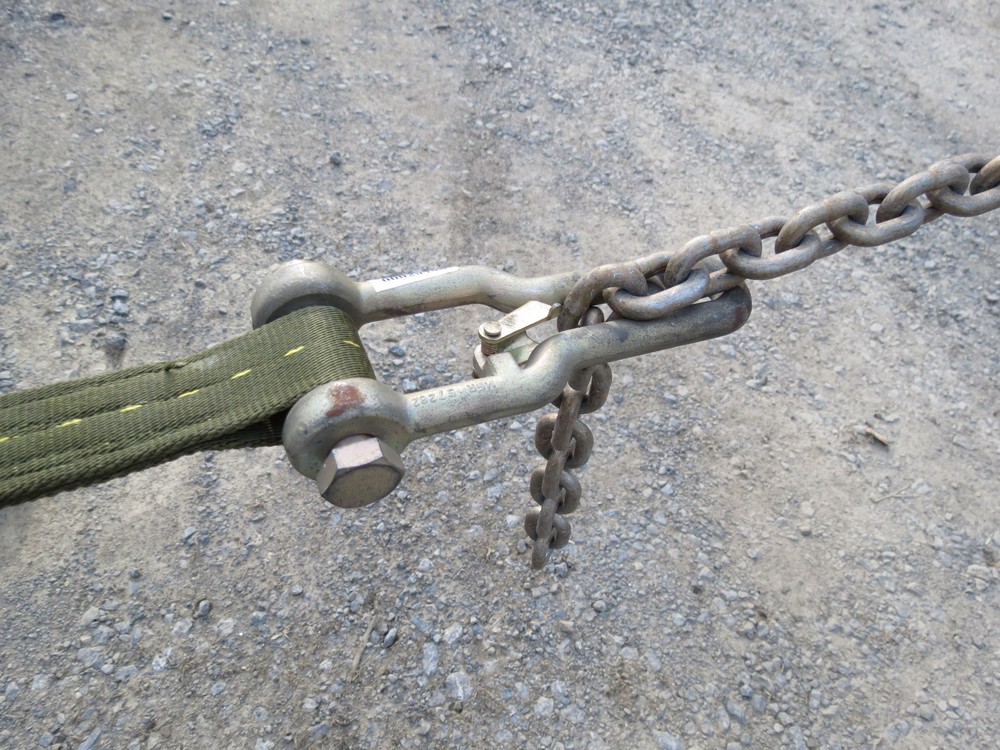 TWO Heavy Duty Tie Down Strap and Chain Connectors