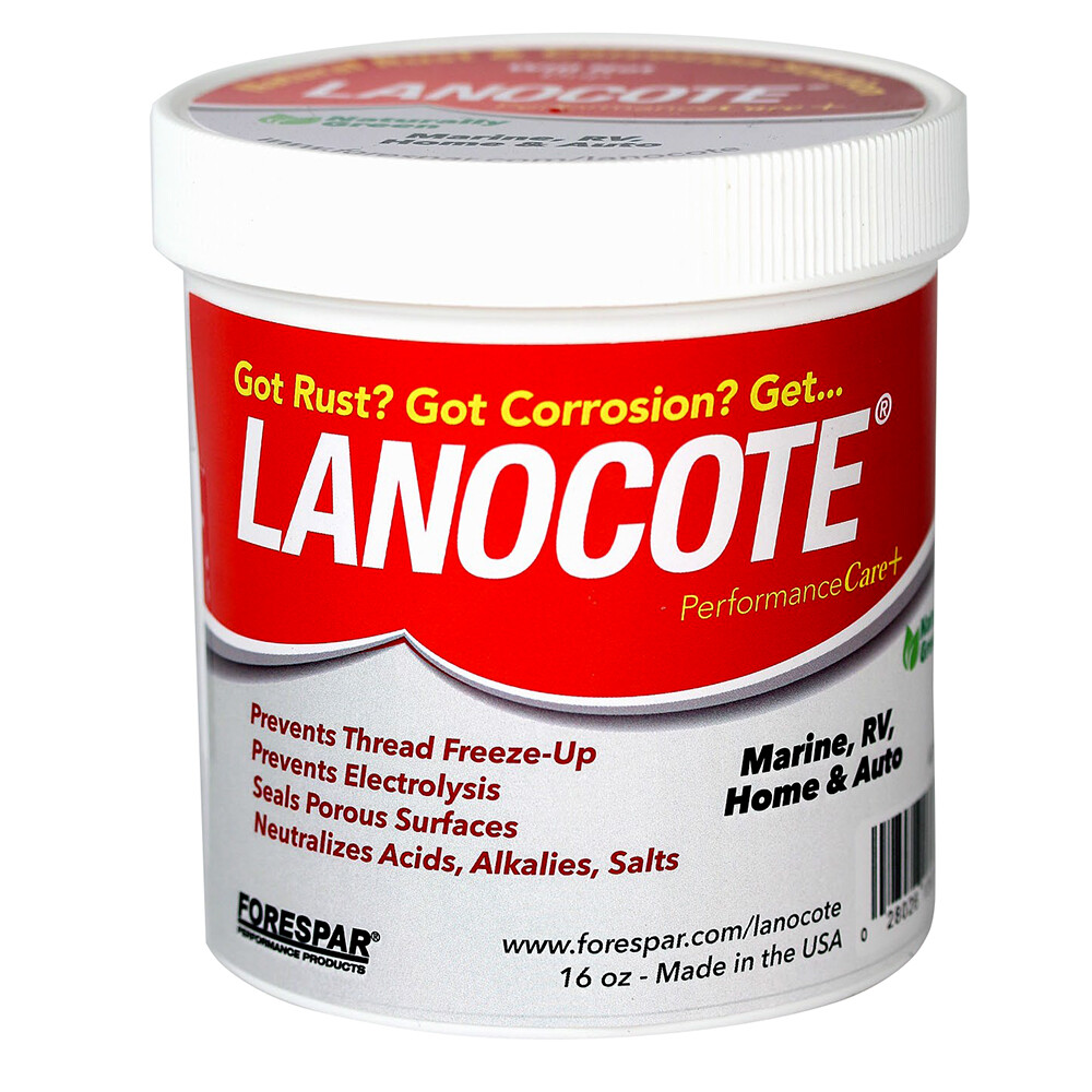 Forespar Lanocote Rust Corrosion Solution 16oz Marine Anti-Rust Metal Protector_