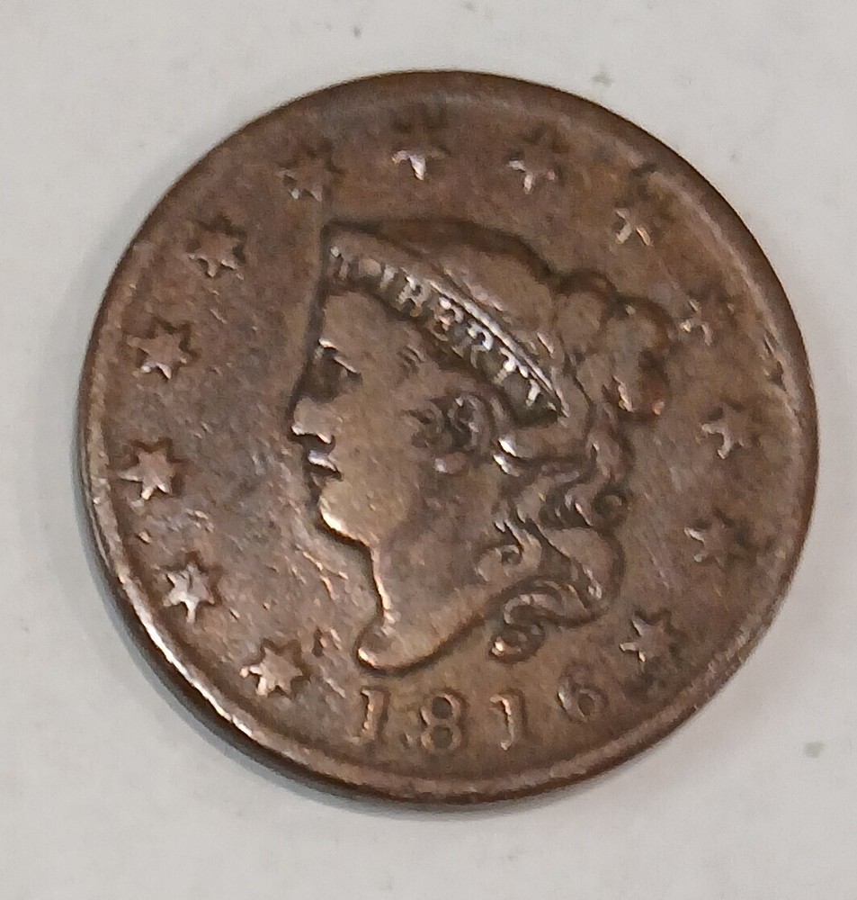 1816 CORONET HEAD LARGE CENT NICE DETAILS (YOU GRADE)