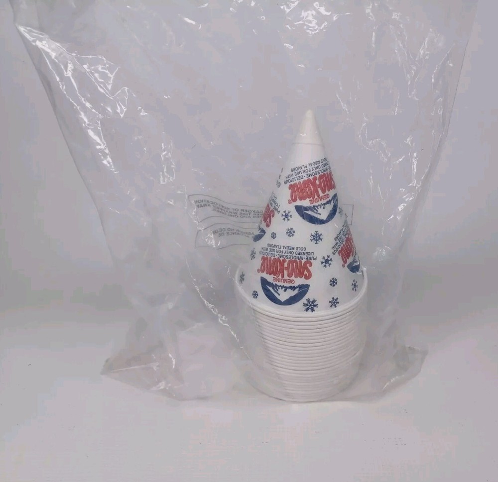 Genuine Sno Cone Paper Cups 27 Pack New