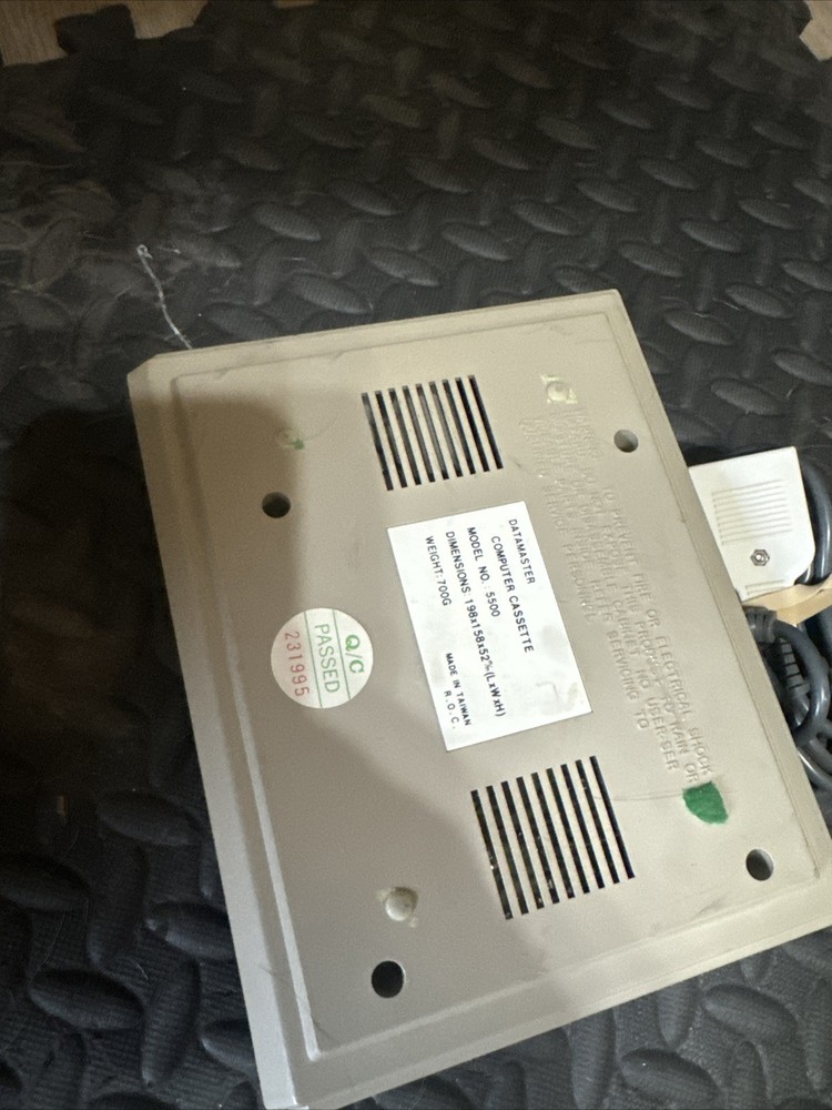 Vintage Data Master Computer Cassette Recorder Model 5500 – Untested