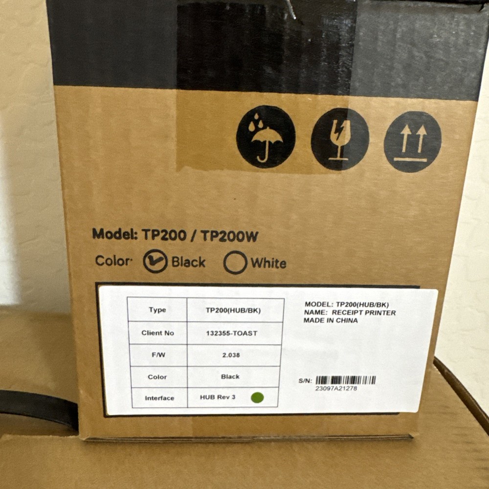 Toast TT204 POS Data Processing System+ Cash Drawer + Printer NEW TC200
