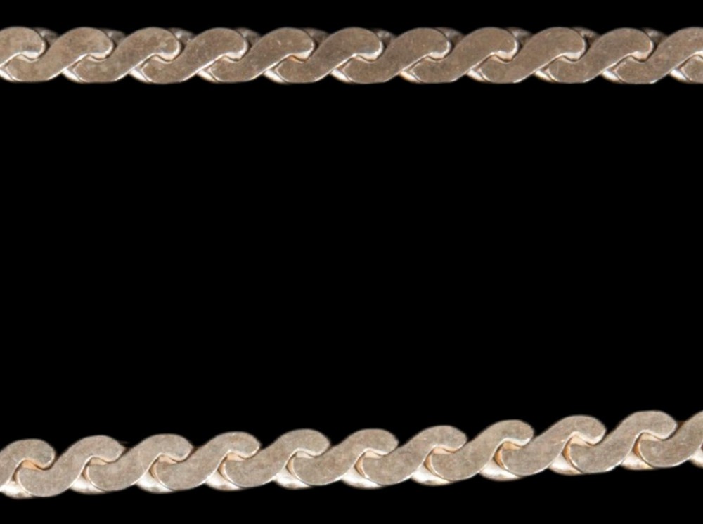 Sterling Silver Solid Serpentine Chain 17 1/2” Italy 2.3mm NEW