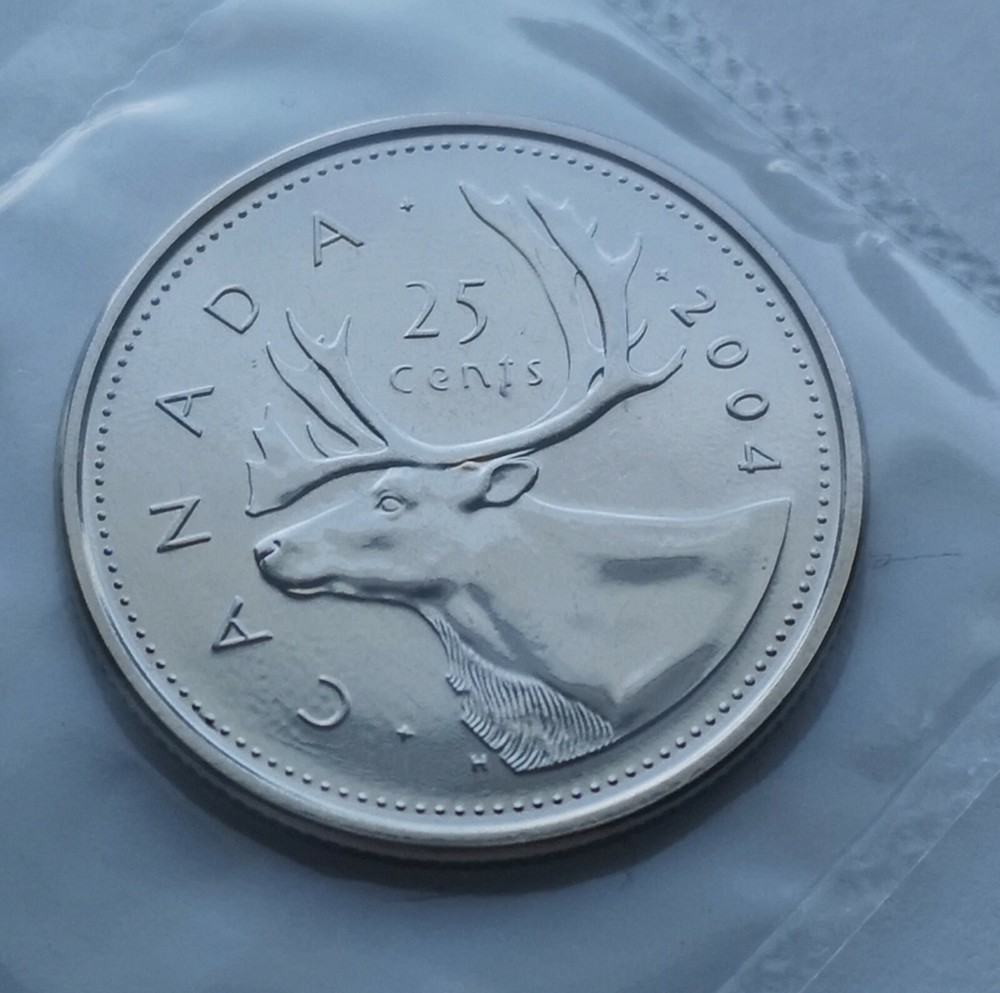 *** CANADA  25  CENTS  2004P  ***  SEALED  PROOF  LIKE  ***