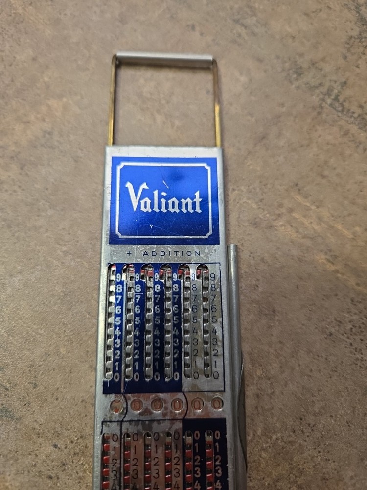 Vintage 1950s Valient Personal Calculator