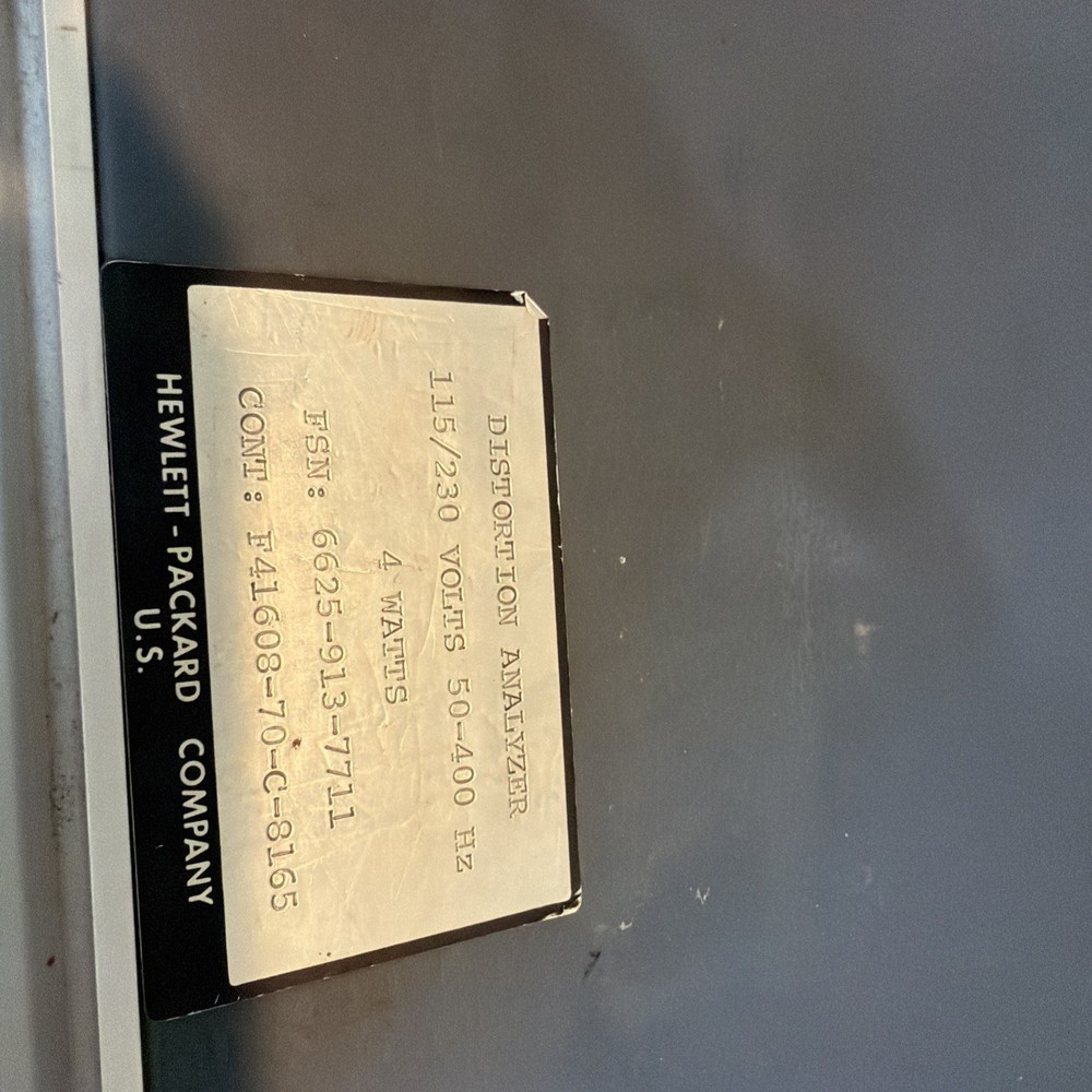 HP 331A Distortion Analyzer - UNTESTED