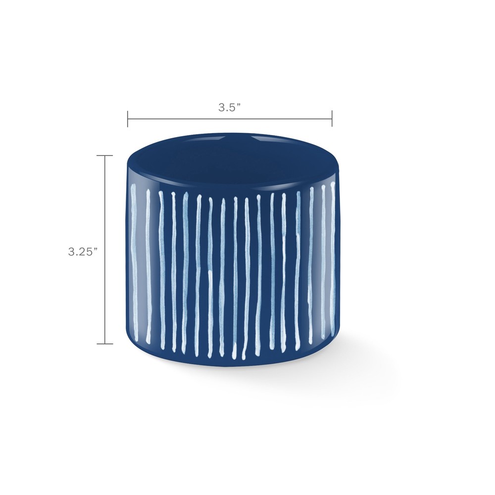 Fringe Canv Indigo Stripe Organic Planter (695001)