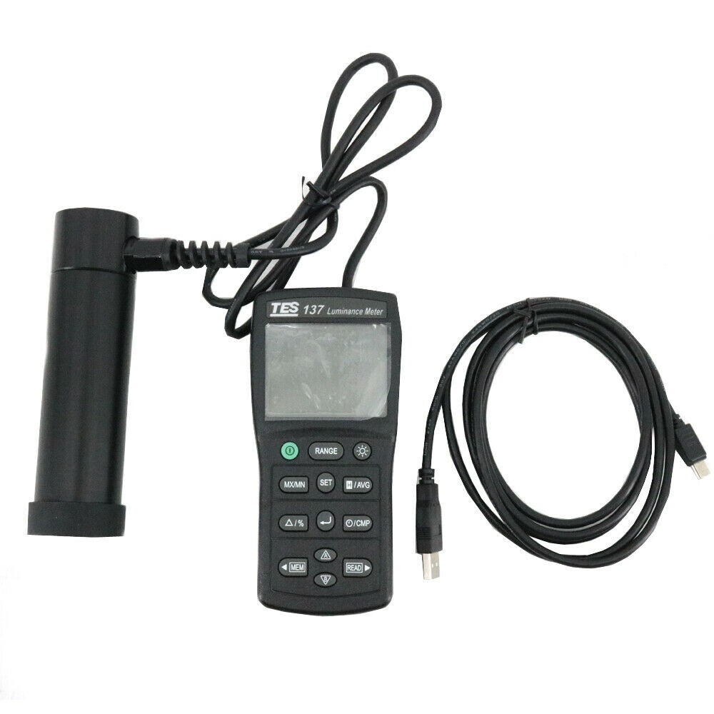 TES-137 Luminance Meter Dual Display 4-digit LCD Lux Meter TES137 Light Meter