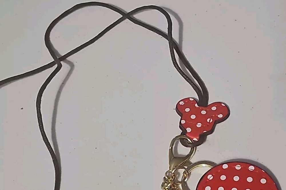 Minnie Mouse Inspired Lanyard W/ ID Holder