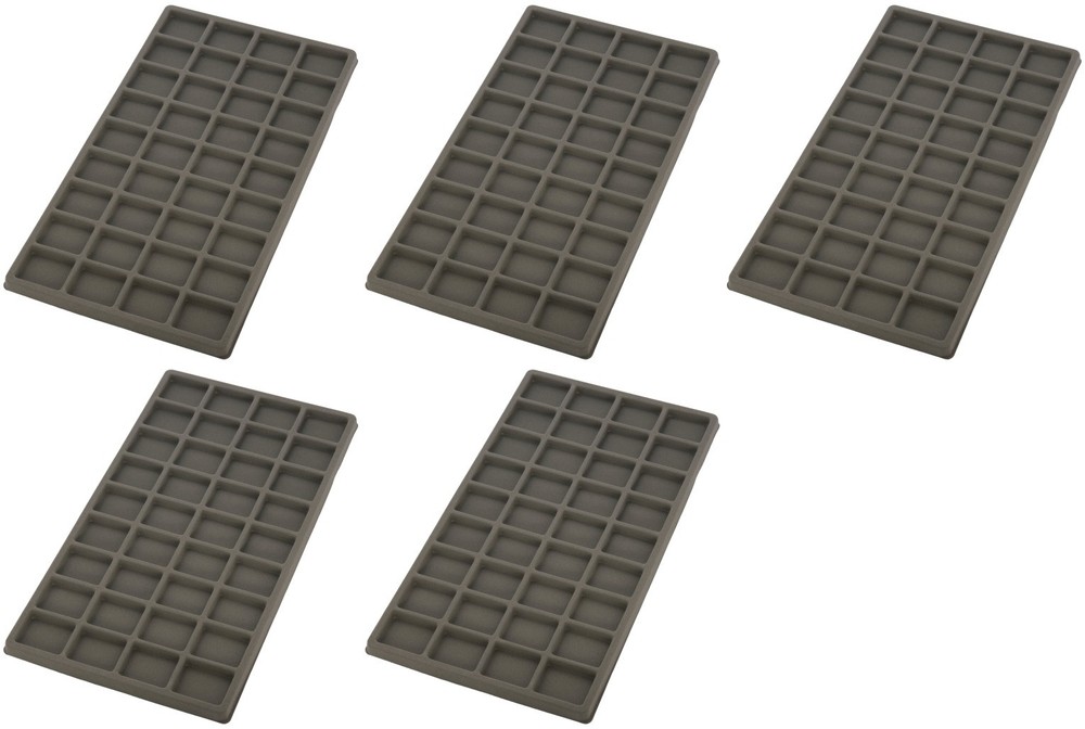 5 Gray 36 Compartment Display Tray Inserts