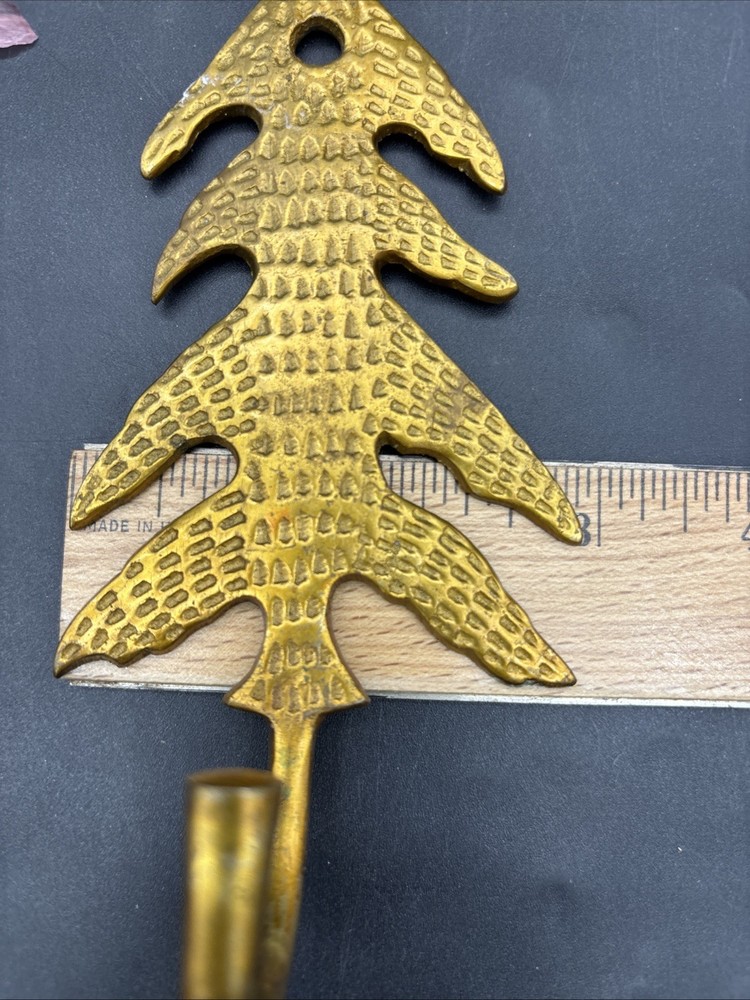 Brass Tree Wall Hook Coat Key Stocking Wreath Everyday Tree Shaped Hook