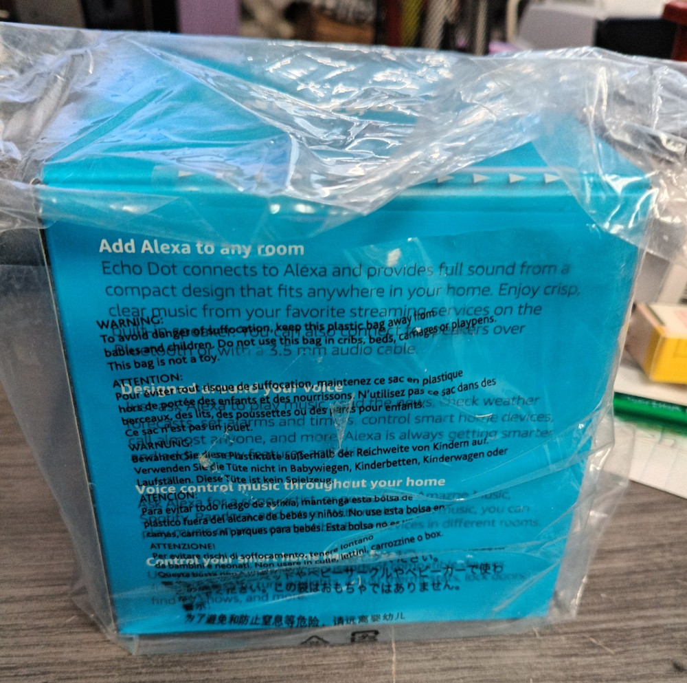 Amazon Echo Dot (3rd Generation) Smart Speaker - Sandstone - Sealed