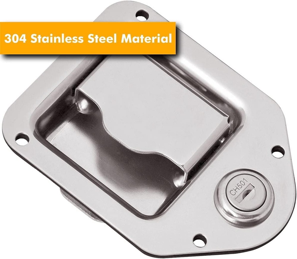Truck Tool Box Latch Replacement Kit- 304 Stainless Toolbox 2 Pack