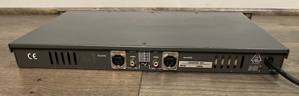 Videotek APM-200 Rackmount Stereo Audio Program Monitor