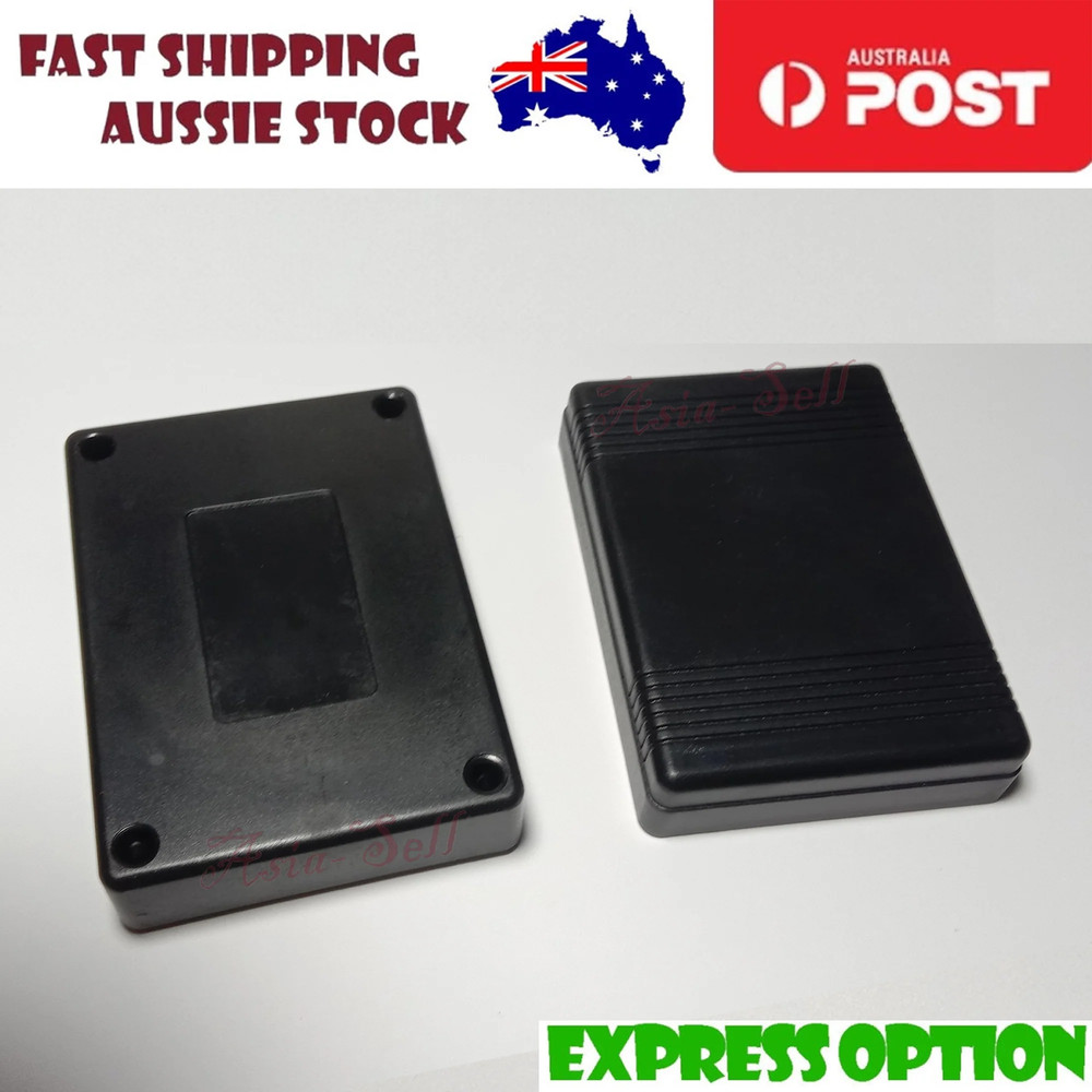 2x Project Boxes 90x65x36mm Electronic Enclosure Junction Black