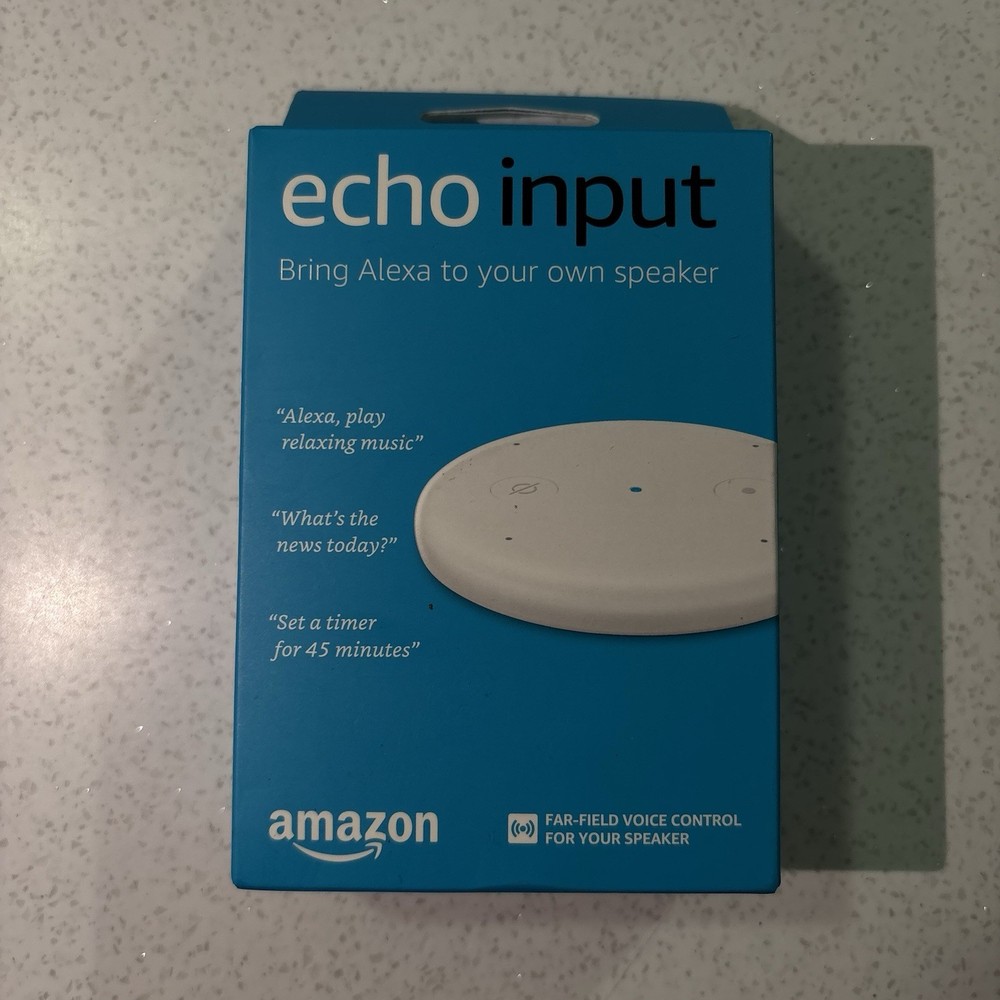 Amazon Echo Input Voice Control Speakers - White Open Box