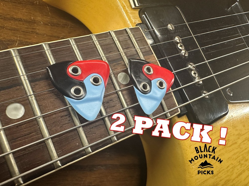 BLACK MOUNTAIN Asteroid Guitar Pick (2 Pack BUNDLE) GRIFFIN 5 Guitar Rack Stand