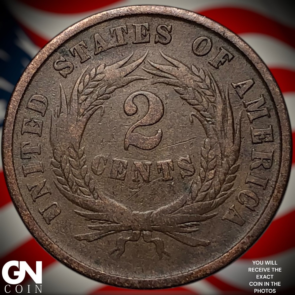 1866 2 Cent Piece Z5542