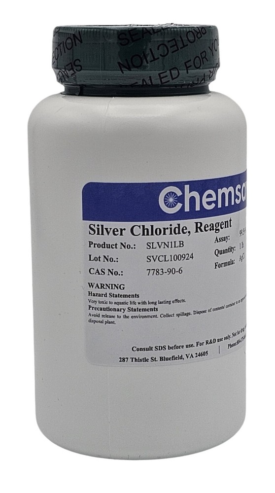 Silver Chloride, Reagent, 99.5+%, 1 lb.