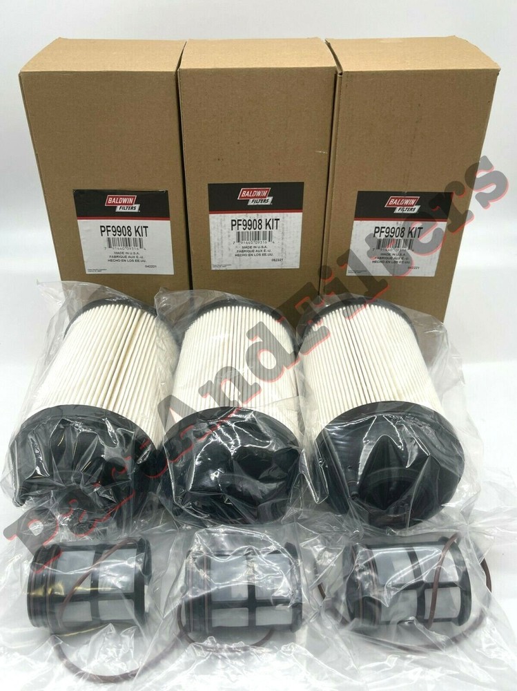 Baldwin PF9908 KIT Fuel Filter (Pack of 3)