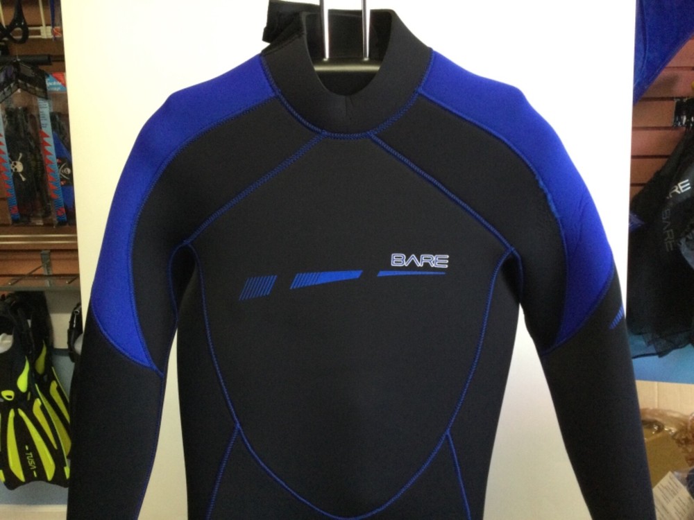 BARE SPORT S-FLEX WETSUIT Mens 7MM - Blue/Black size Med