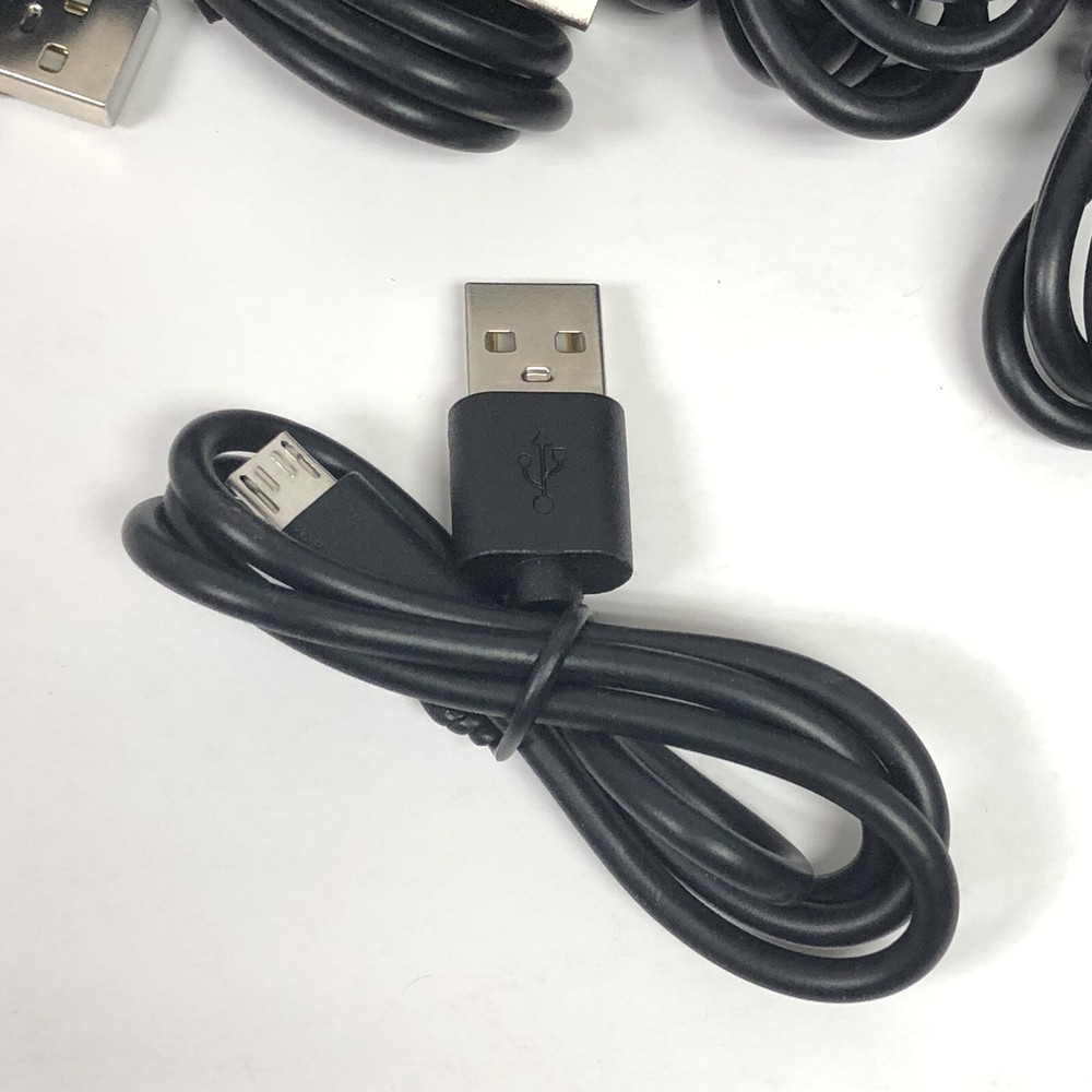 20 Count USB-A to USB-Micro B 2.0 2FT Charge Cable Only Black New