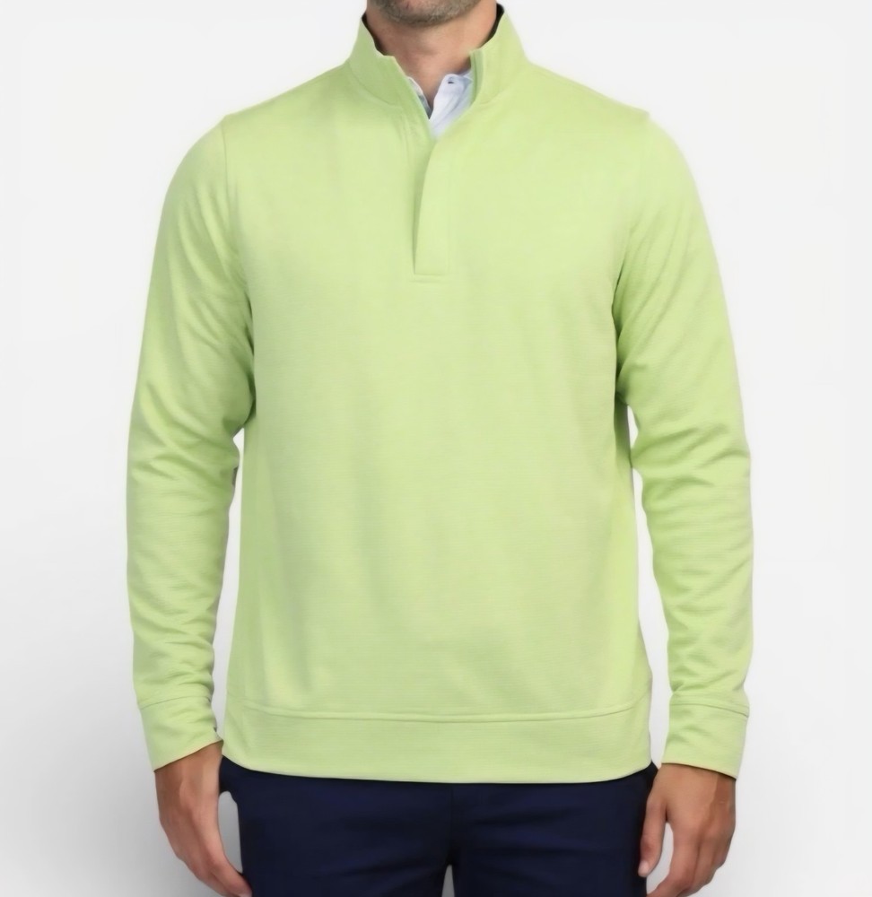 TailorByrd Performance 1/4 Zip Pullover Avocado Green Men L NWT