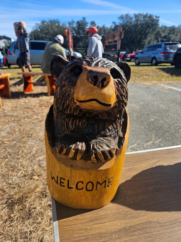 Chainsaw Artwork Cypress carved