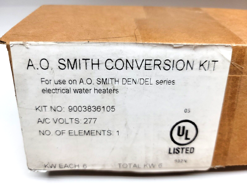 A.O Smith 9003855105 9003836105 Conversion Kit Series Electric Water Heaters