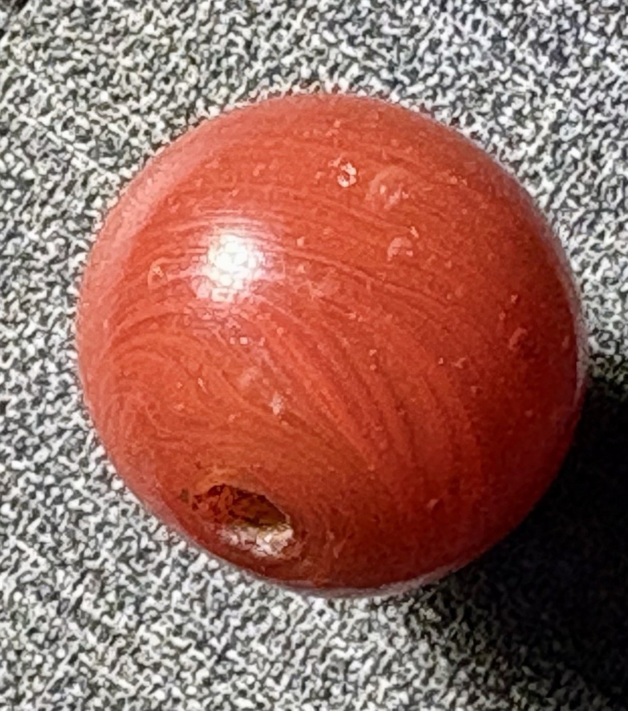 Natural Ancient Carnelian Bead .75”