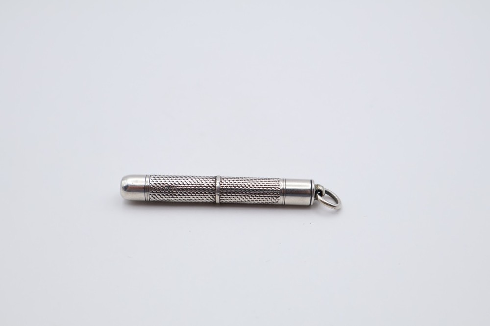 Vintage Silver Engine Turned Mechanical Pencil