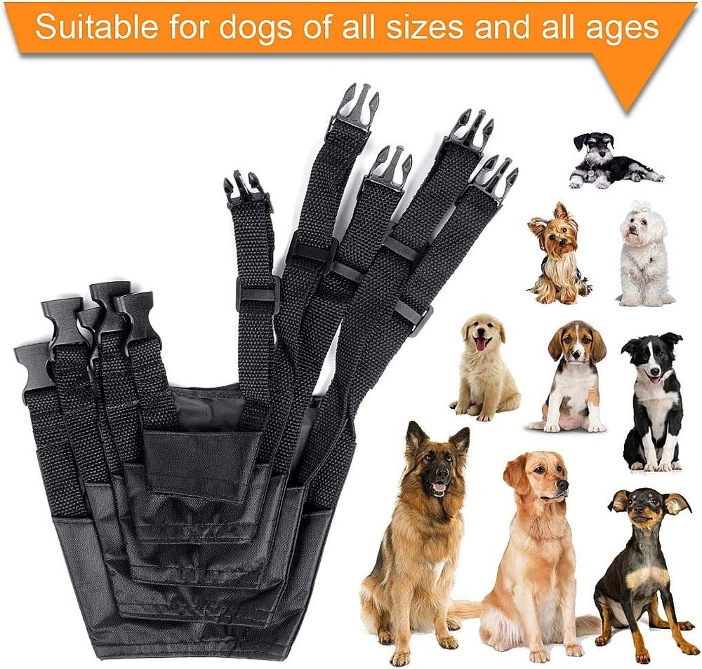 5PCS Adjustable Dog Muzzles Breathable Anti-Bite Safety Set