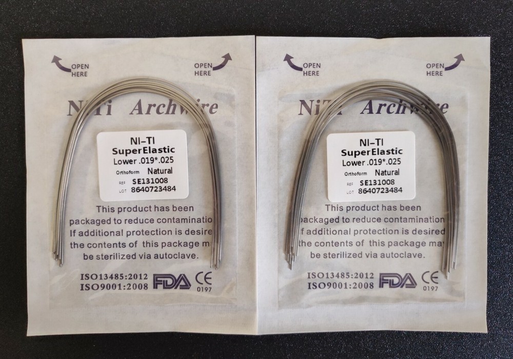 20Packs 200 Pcs Super Elastic Niti Arch Wire Rectangular Bows Nature Form