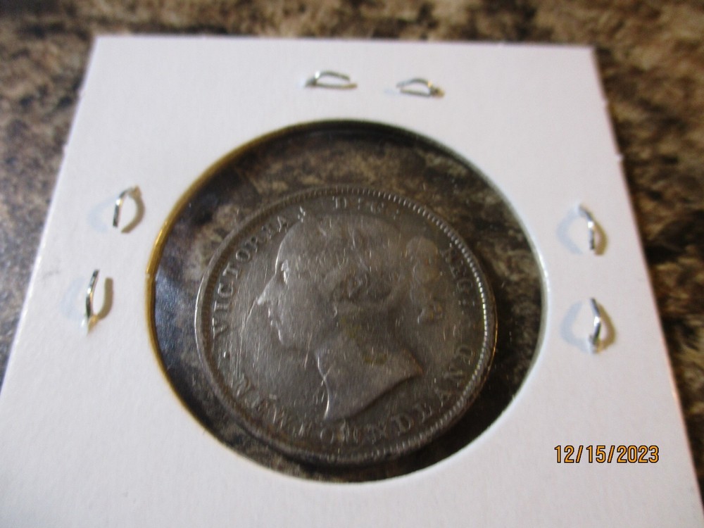 1882-H NEWFOUNDLAND 20 CENTS AP137